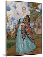 Merchant's Wife, 1923-Boris Michaylovich Kustodiev-Mounted Giclee Print