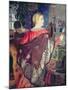 Merchant's Woman with a Mirror-Boris Kustodiyev-Mounted Giclee Print