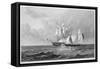 Merchant Ship is Attacked by Pirates-Clarkson Stanfield-Framed Stretched Canvas