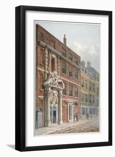 Merchant Taylors' Hall, Threadneedle Street, City of London, 1810-George Shepherd-Framed Giclee Print