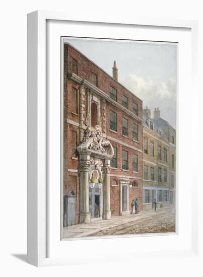 Merchant Taylors' Hall, Threadneedle Street, City of London, 1810-George Shepherd-Framed Giclee Print