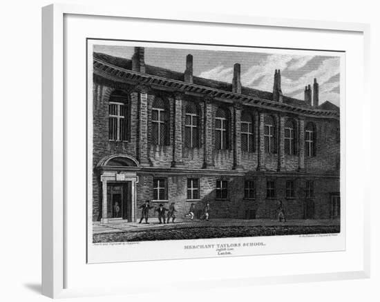 Merchant Taylors School, Suffolk Lane, City of London, 1815-Sheppard-Framed Giclee Print