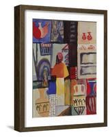 Merchant with Jugs, 1914-August Macke-Framed Giclee Print