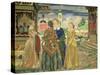 Merchant Women-Boris Kustodiyev-Stretched Canvas