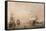 Merchantmen Off Boston Harbor, 1863-Fitz Henry Lane-Framed Stretched Canvas