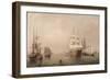 Merchantmen Off Boston Harbor, 1863-Fitz Henry Lane-Framed Giclee Print