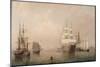 Merchantmen Off Boston Harbor, 1863-Fitz Henry Lane-Mounted Giclee Print