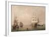 Merchantmen Off Boston Harbor, 1863-Fitz Henry Lane-Framed Giclee Print