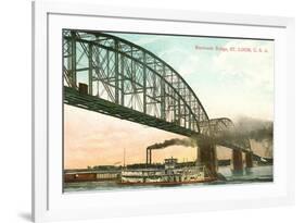 Merchants Bridge, St. Louis, Missouri-null-Framed Art Print