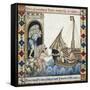 Merchants Carrying Goods at the Port of Dover-null-Framed Stretched Canvas