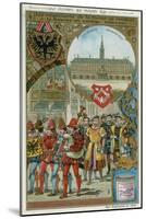 Merchants of the Hanseatic League Making their Way the Exchange in Solemn Procession-null-Mounted Giclee Print