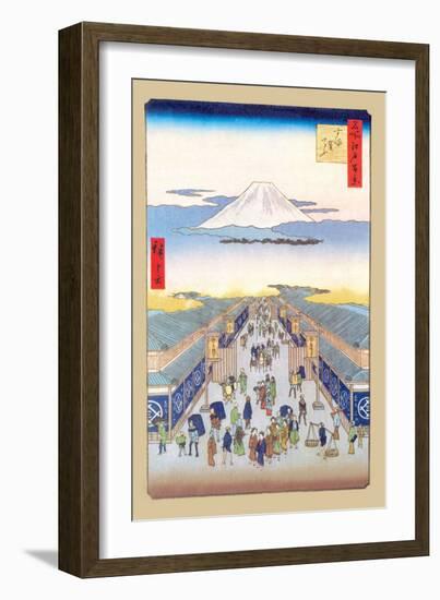 Merchants-Ando Hiroshige-Framed Art Print