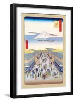 Merchants-Ando Hiroshige-Framed Art Print