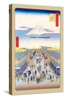 Merchants-Ando Hiroshige-Stretched Canvas