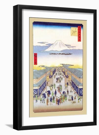 Merchants-Ando Hiroshige-Framed Art Print