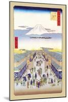 Merchants-Ando Hiroshige-Mounted Art Print