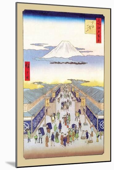 Merchants-Ando Hiroshige-Mounted Art Print