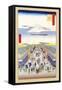 Merchants-Ando Hiroshige-Framed Stretched Canvas