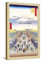 Merchants-Ando Hiroshige-Stretched Canvas