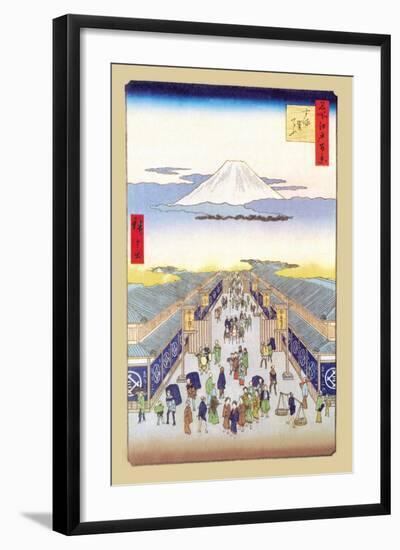 Merchants-Ando Hiroshige-Framed Art Print