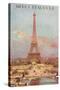 Merci Beaucoup, Eiffel Tower-null-Stretched Canvas