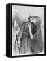 Merci!, C1918-L Sabattier-Framed Stretched Canvas