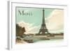 Merci, Eiffel Tower and Seine-null-Framed Art Print