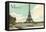 Merci, Eiffel Tower and Seine-null-Framed Stretched Canvas