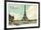 Merci, Eiffel Tower and Seine-null-Framed Premium Giclee Print