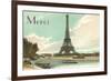 Merci, Eiffel Tower and Seine-null-Framed Art Print