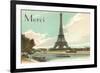 Merci, Eiffel Tower and Seine-null-Framed Art Print