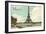 Merci, Eiffel Tower and Seine-null-Framed Art Print