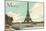 Merci, Eiffel Tower and Seine-null-Mounted Art Print