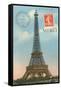 Merci, Eiffel Tower-null-Framed Stretched Canvas