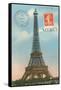 Merci, Eiffel Tower-null-Framed Stretched Canvas