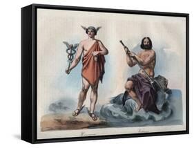 Mercurius and Neptune-Stefano Bianchetti-Framed Stretched Canvas