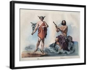 Mercurius and Neptune-Stefano Bianchetti-Framed Giclee Print