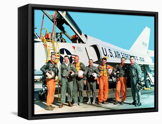 Mercury 7 Astronauts-null-Framed Stretched Canvas