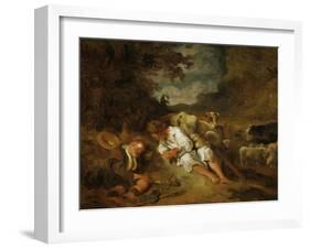 Mercury and Argos-Jean-Honoré Fragonard-Framed Giclee Print