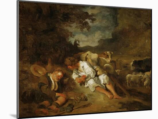 Mercury and Argos-Jean-Honoré Fragonard-Mounted Giclee Print