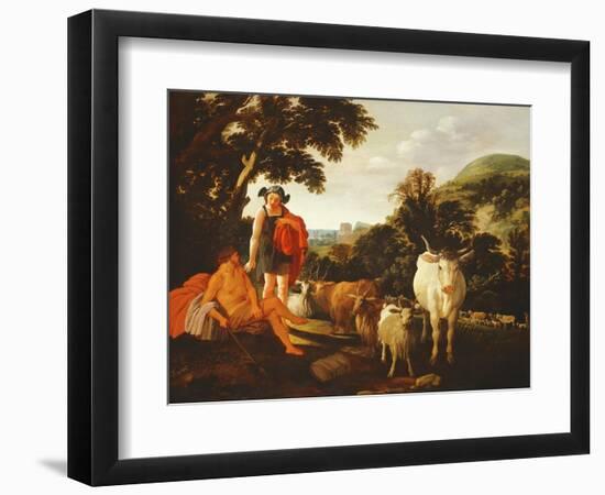 Mercury and Argus, 1620-Moyses Uyttenbroeck-Framed Premium Giclee Print