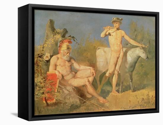 Mercury and Argus, 1862-Nikolai Efimovich Efimov-Framed Stretched Canvas