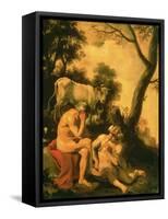 Mercury and Argus-Cornelius Holsteyn-Framed Stretched Canvas