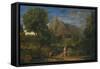 Mercury and Battus-Jean Francois I Millet-Framed Stretched Canvas