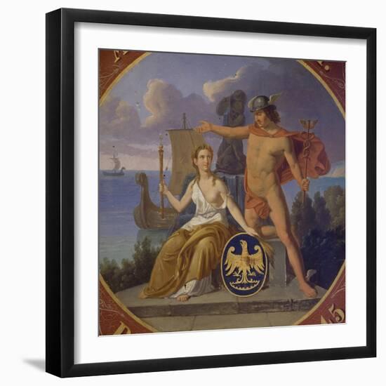 Mercury and Glory, July 8, 1845-Anders Borch-Framed Giclee Print