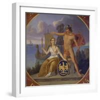 Mercury and Glory, July 8, 1845-Anders Borch-Framed Giclee Print