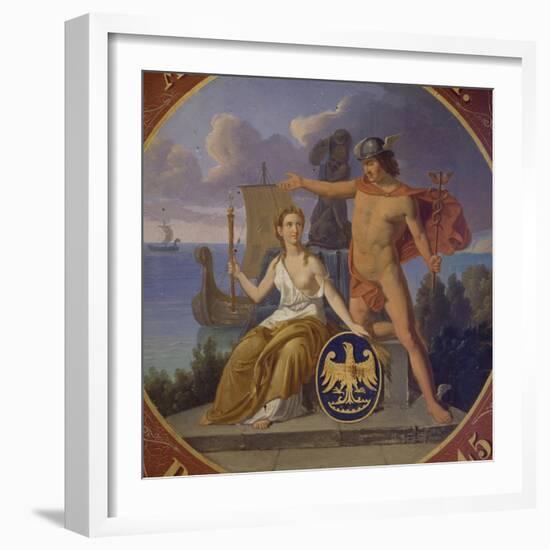 Mercury and Glory, July 8, 1845-Anders Borch-Framed Giclee Print