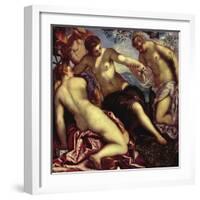 Mercury and the Three Graces, 1578-Jacopo Robusti Tintoretto-Framed Giclee Print