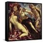 Mercury and the Three Graces, 1578-Jacopo Robusti Tintoretto-Framed Stretched Canvas