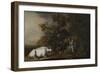 Mercury, Argus and Io-Govert Flinck-Framed Art Print